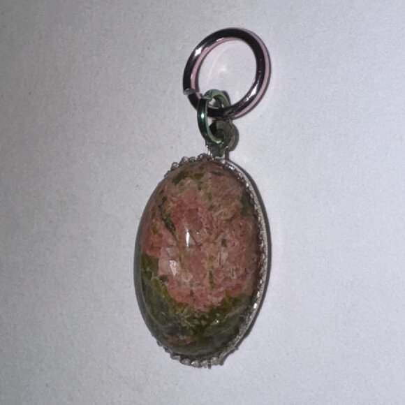 Unakite Oval Pendant - Picture 3 of 5